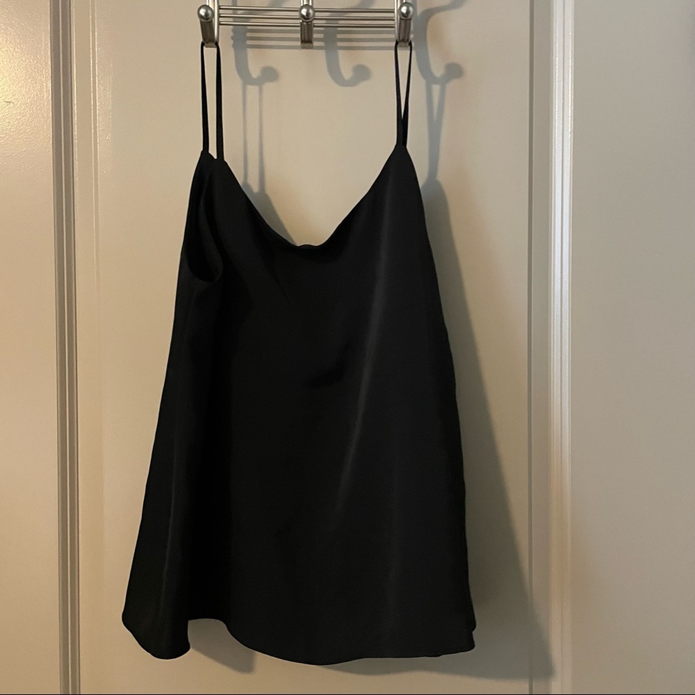 Black Triacetate Tank Top Size M